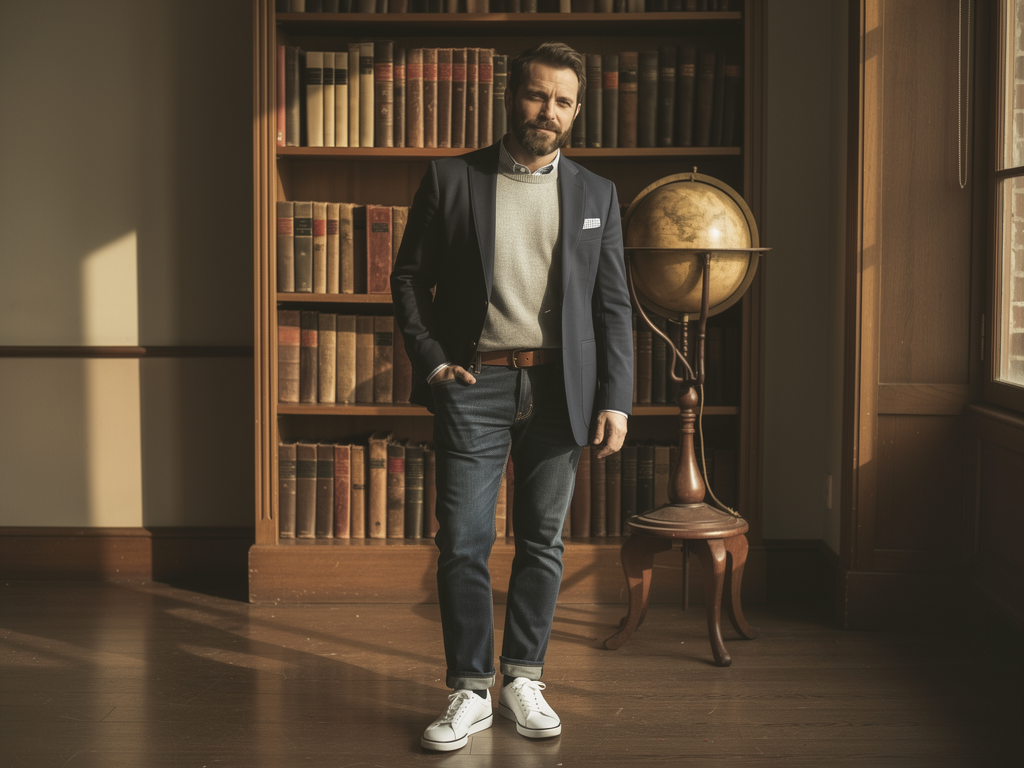 Change the man into the outfit shown in picture