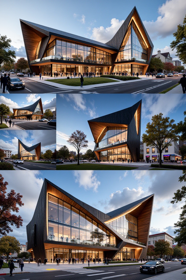 Ultra Professional modern architectural design presentation board black mode